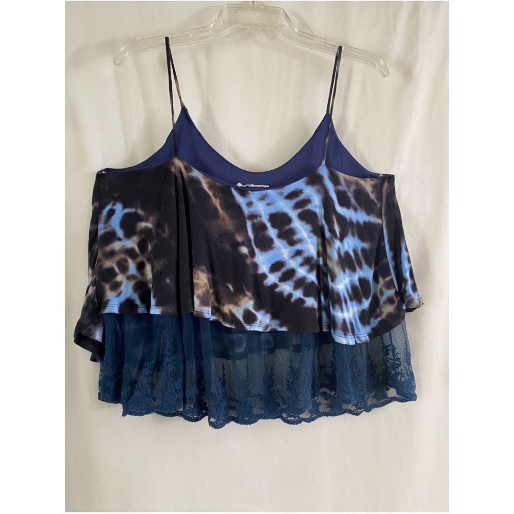 Crop top with mesh underneath